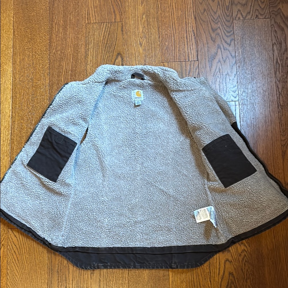 Carhartt Womens Brown Sherpa-Lined Work Vest Size XS - Picture 2 of 8